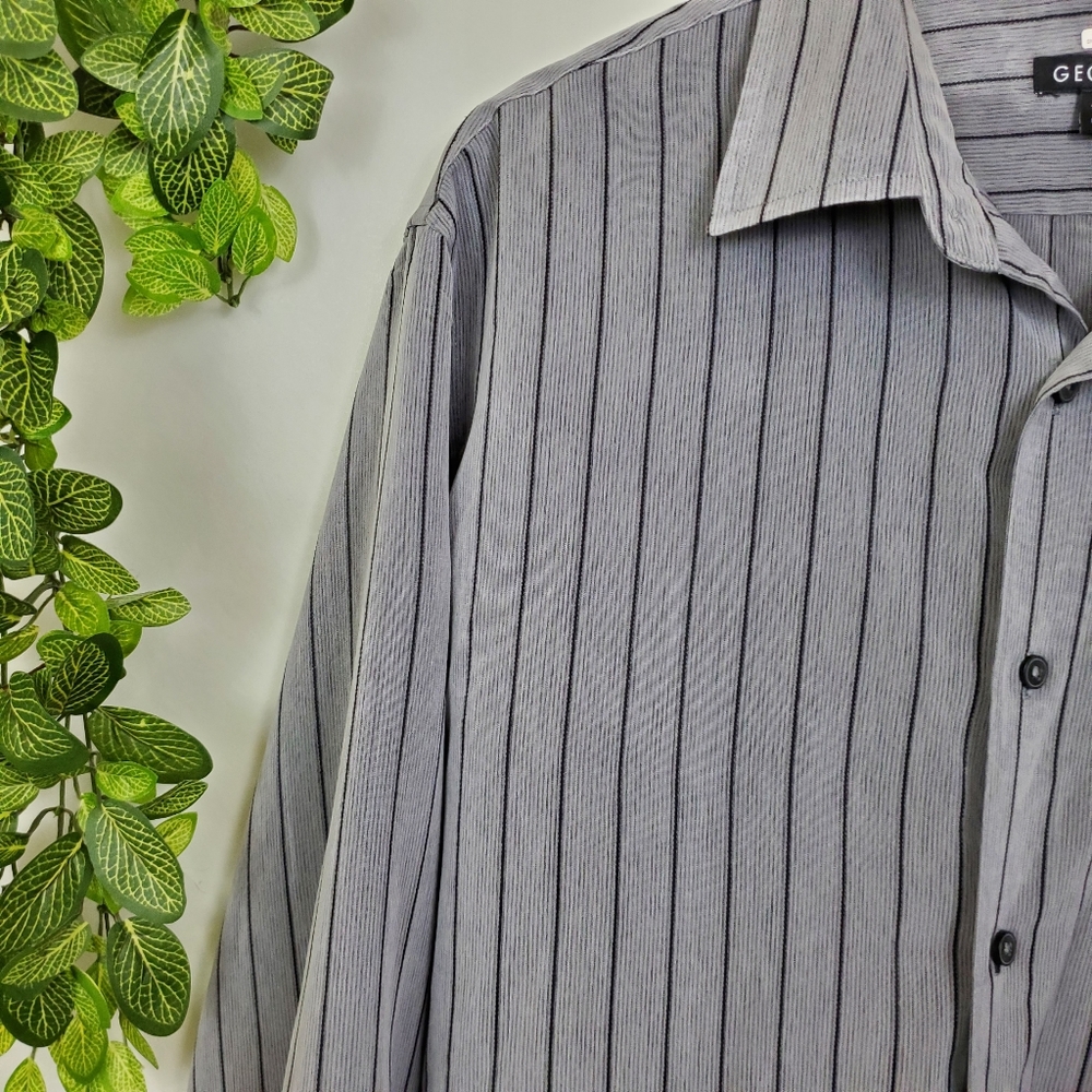 George men's oversized striped shirt dress - Picture 12 of 16